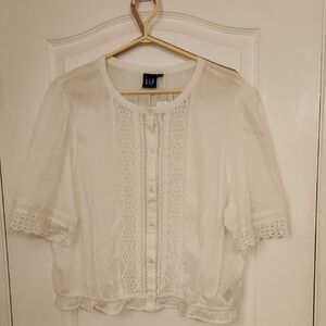 Gap Lace Trim Top